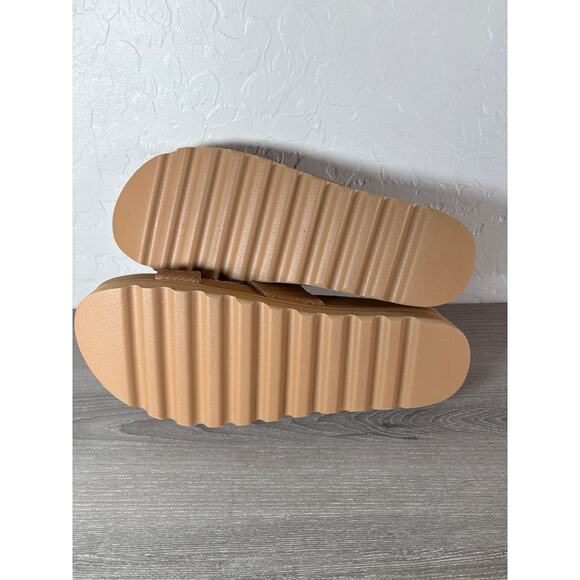 Reef Cushion Vista Hi Women's Comfort Platform Slide Sandals Tan Wicker‎ - 11 - Picture 6 of 6